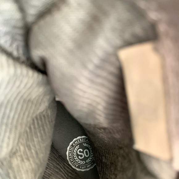 So Brand Dark Gray Microsuede Slouchy Pull On Ankle Boots Woman’s 7M - Picture 9 of 10